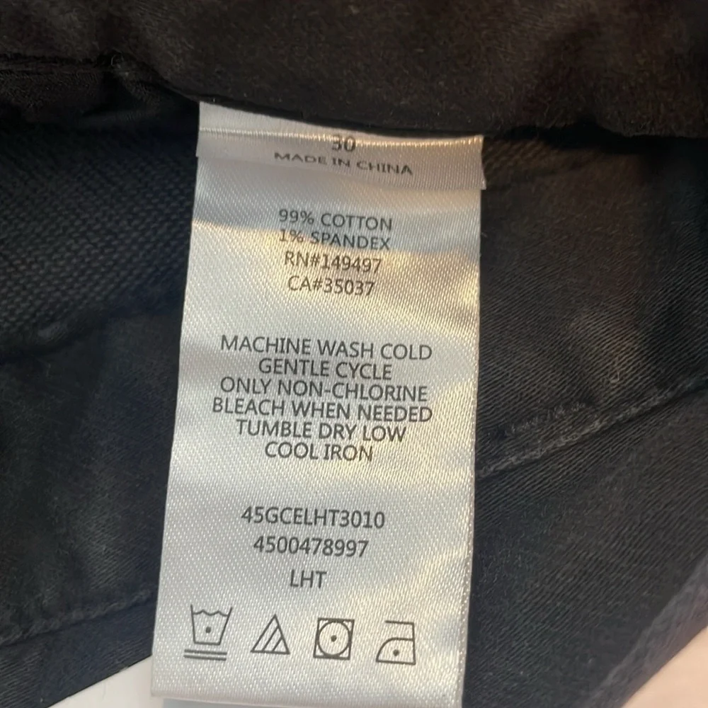 NWT Joe's Womens High Waisted Belted Jeans Black Size 30